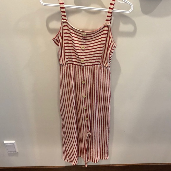 Red/cream stripe dress - Picture 3 of 4